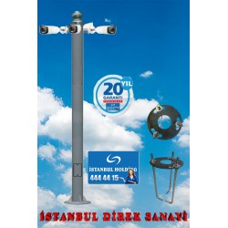 2m Dört Konsollu Kamera Direği